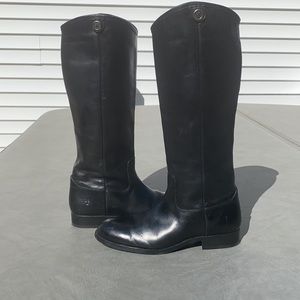 Frye Black Leather Women's Boots